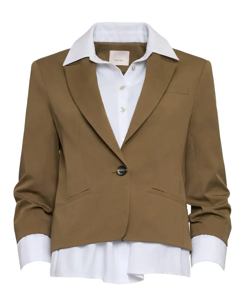 Cinq à Sept Peri button jacket - Braun Braun
