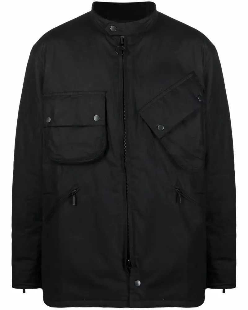 Barbour Jacke mit mehreren Taschen - Schwarz Schwarz