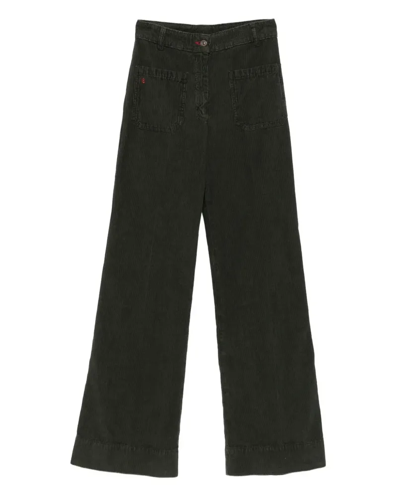 Victoria Beckham corduroy wide-leg jeans - Grün Grün