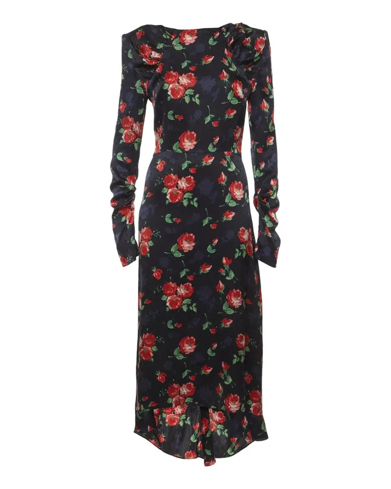Magda Butrym floral-print jacquard midi dress - Schwarz Schwarz
