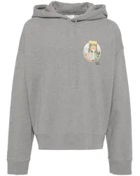 Kitsuné Rambling Fox Oversized-Hoodie Grau