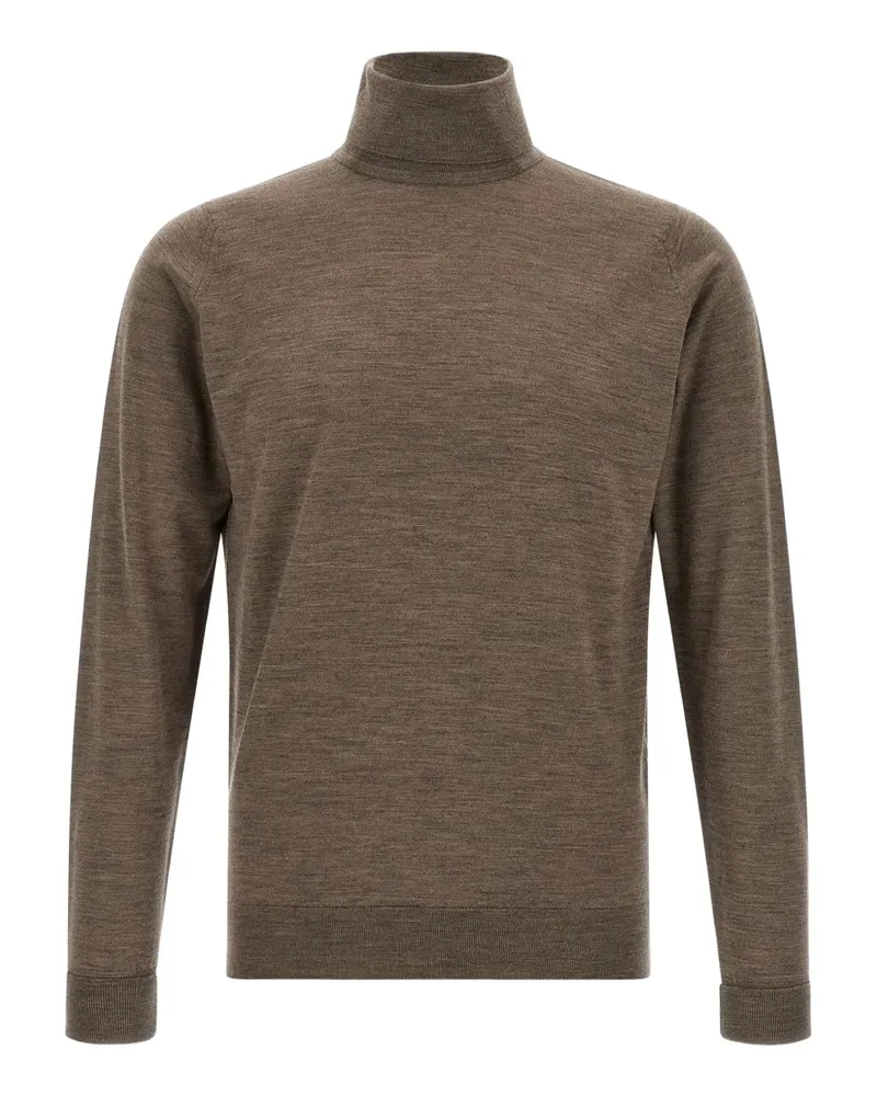 John Smedley Merinopullover mit Rollkragen - Braun Braun