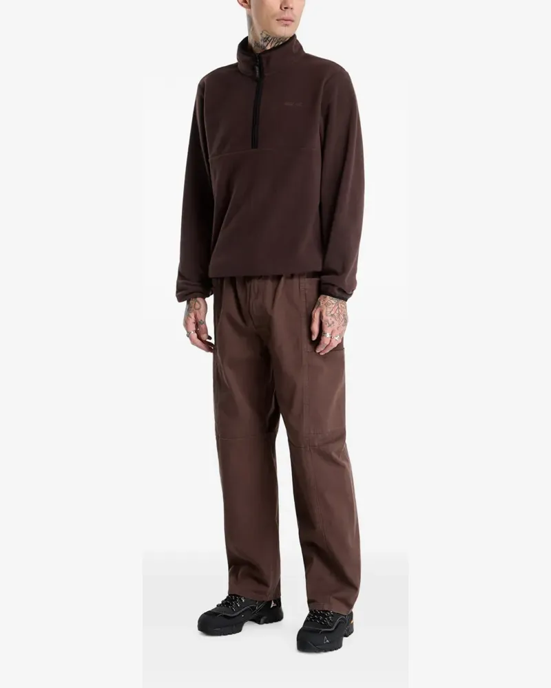 GRAMICCI Sweatshirt aus Thermo-Fleece - Braun Braun