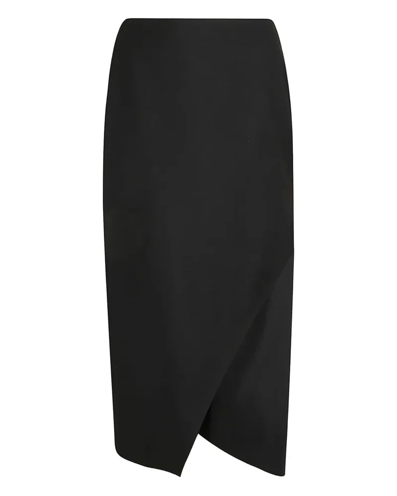 Alexander McQueen Gestrickter Rock mit Schlitz - Schwarz Schwarz
