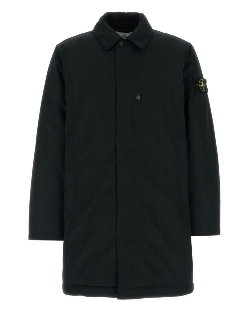 Stone Island buttoned Capospalla Lungo coat - Schwarz Schwarz