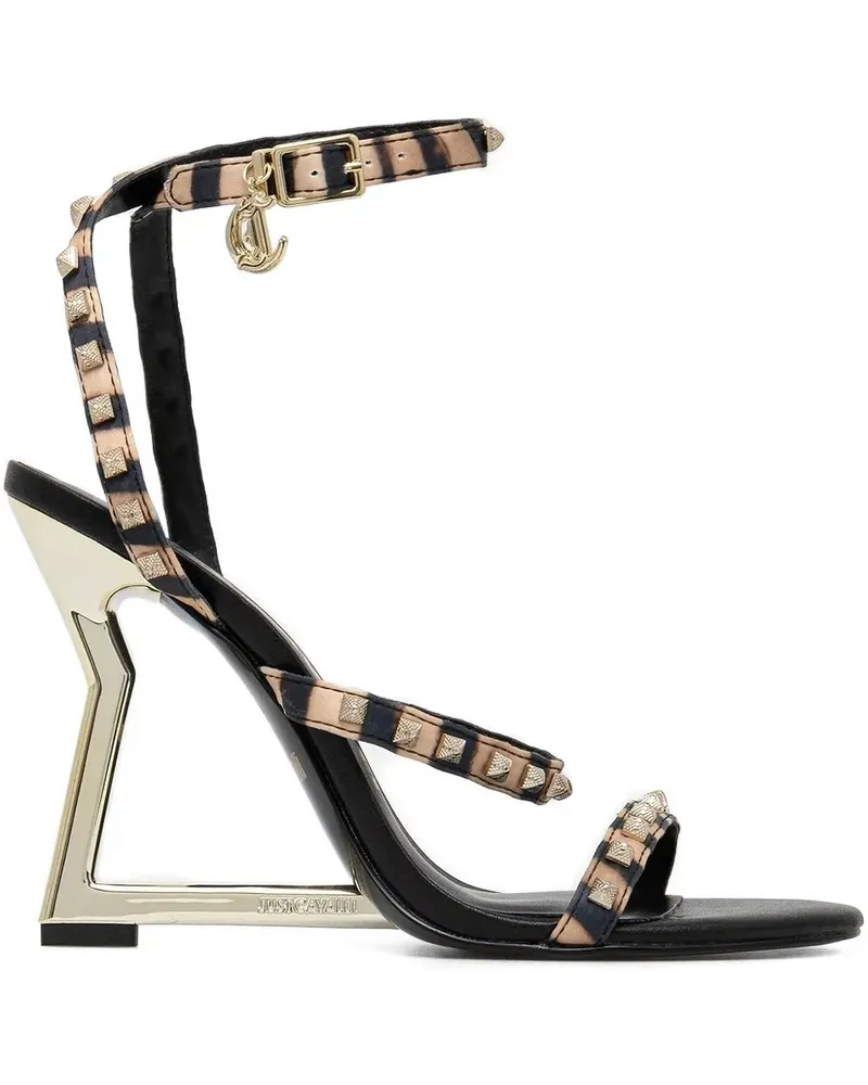 Just Cavalli Sandalen mit geometrischem Absatz - Braun Braun
