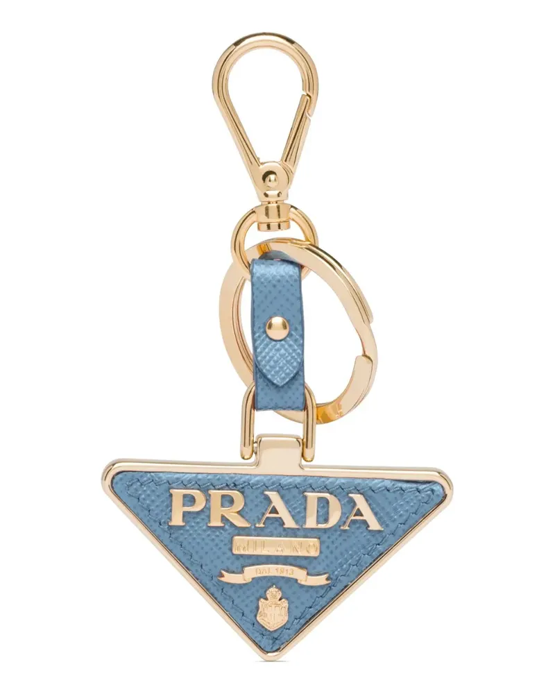 Prada Schlüsselanhänger aus Saffiano-Leder - Blau Blau