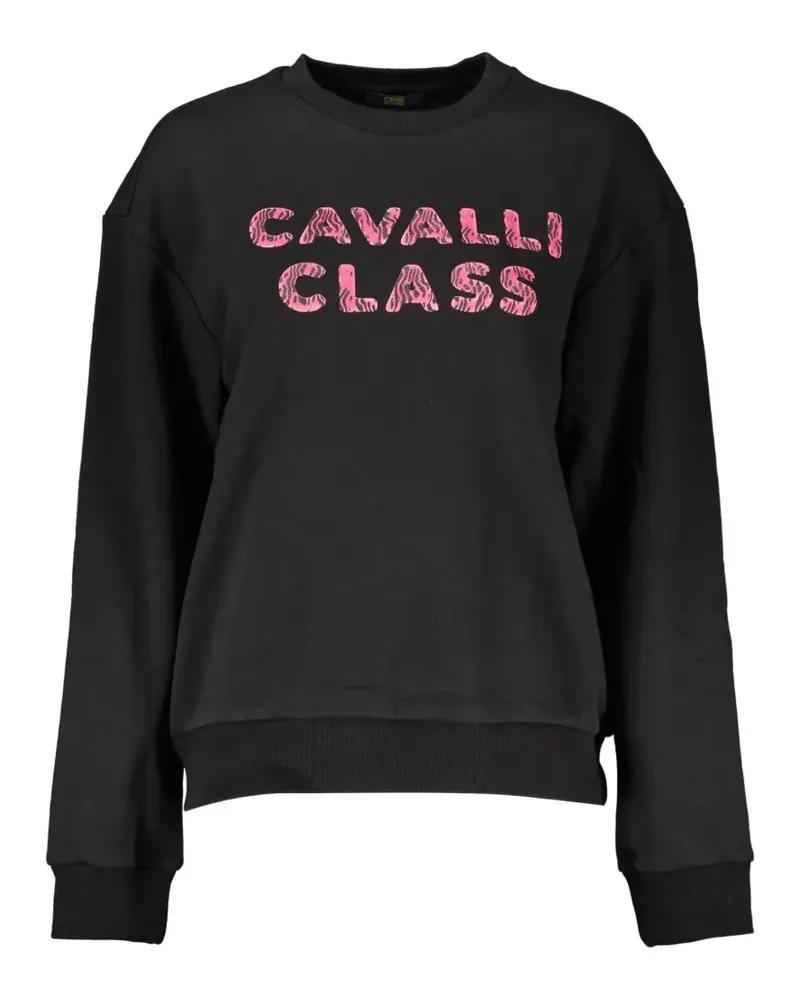 Roberto Cavalli Pullover mit Logo-Print - Schwarz Schwarz