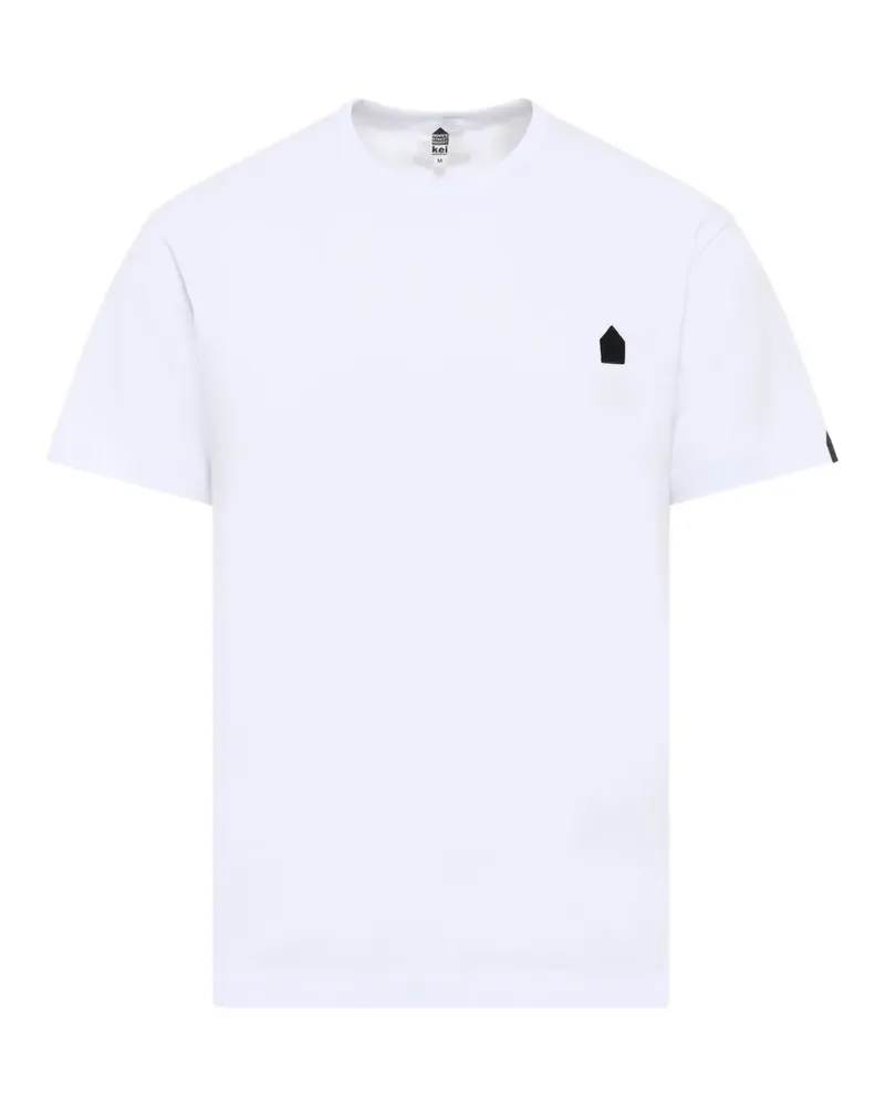 Noir Kei Ninomiya T-Shirt mit Football-Print - Weiß Weiß