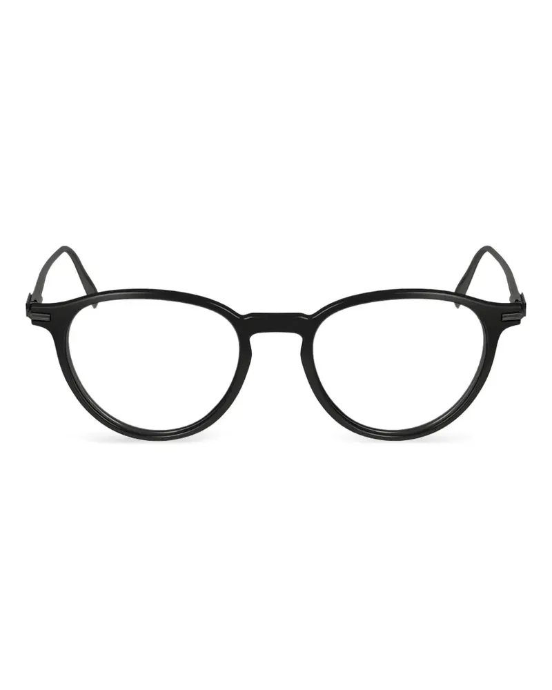 Ferragamo round-frame glasses - Schwarz Schwarz