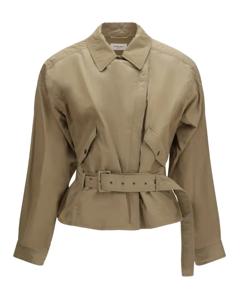 Saint Laurent Jacke mit Pattentaschen - Nude Nude