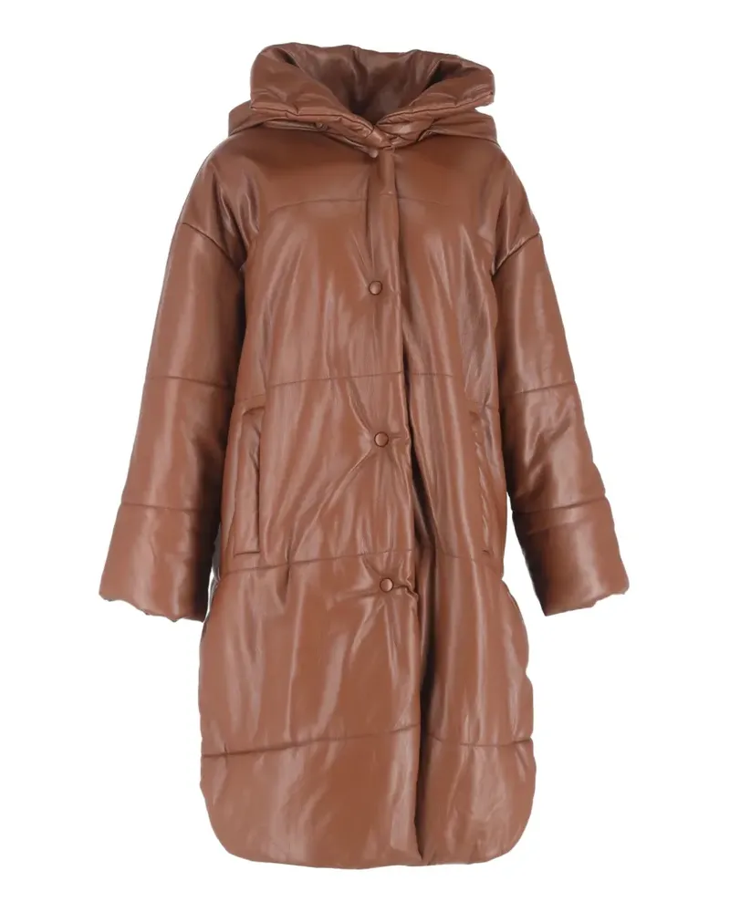 Nanushka Langer Steppmantel - Braun Braun