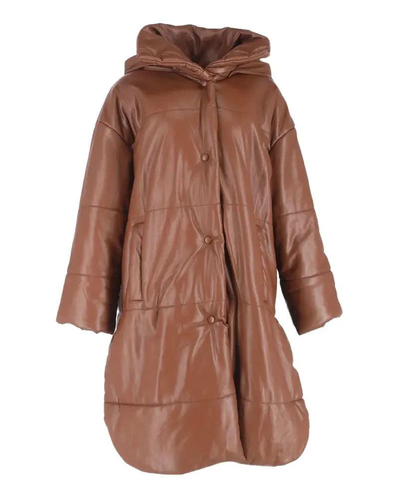 Nanushka long puffer coat - Braun Braun