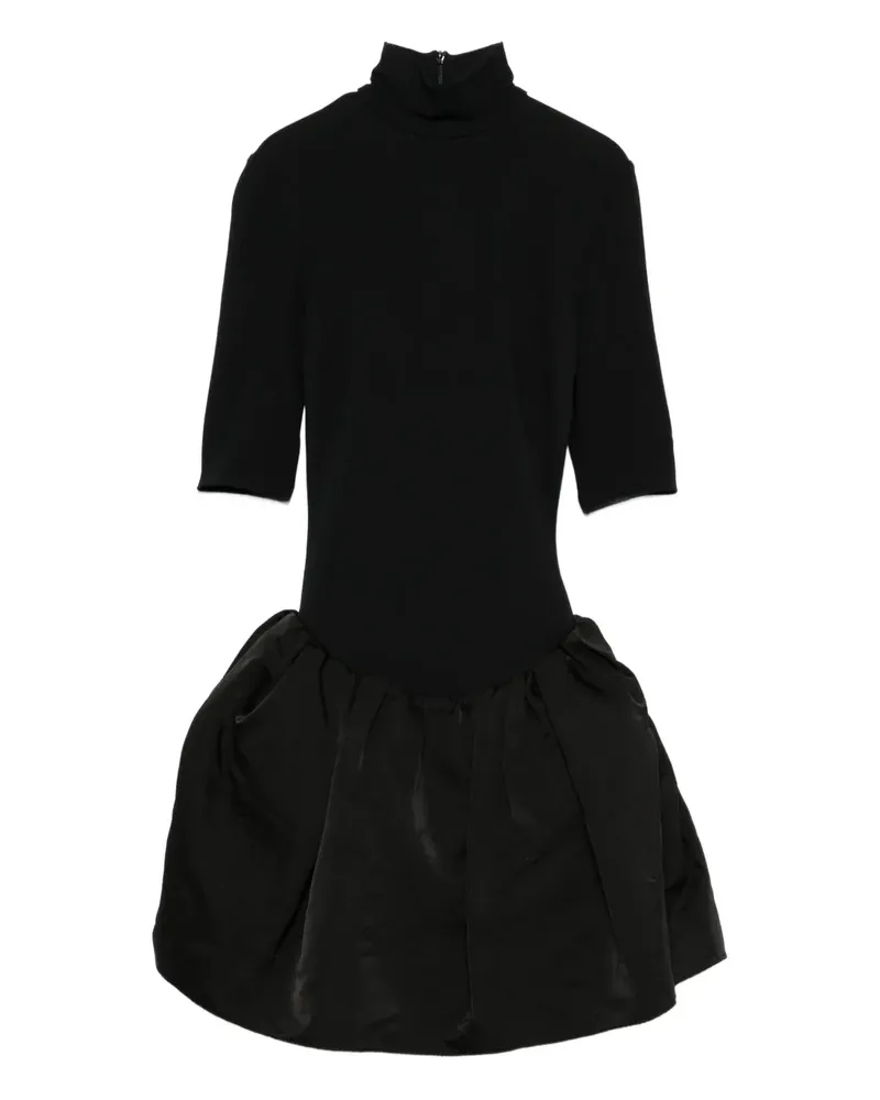 Magda Butrym Ballon-Minikleid mit Rollkragen - Schwarz Schwarz