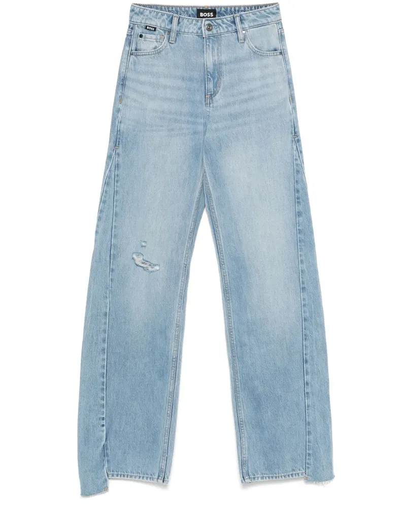 HUGO BOSS Jeans mit weitem Bein - Blau Blau