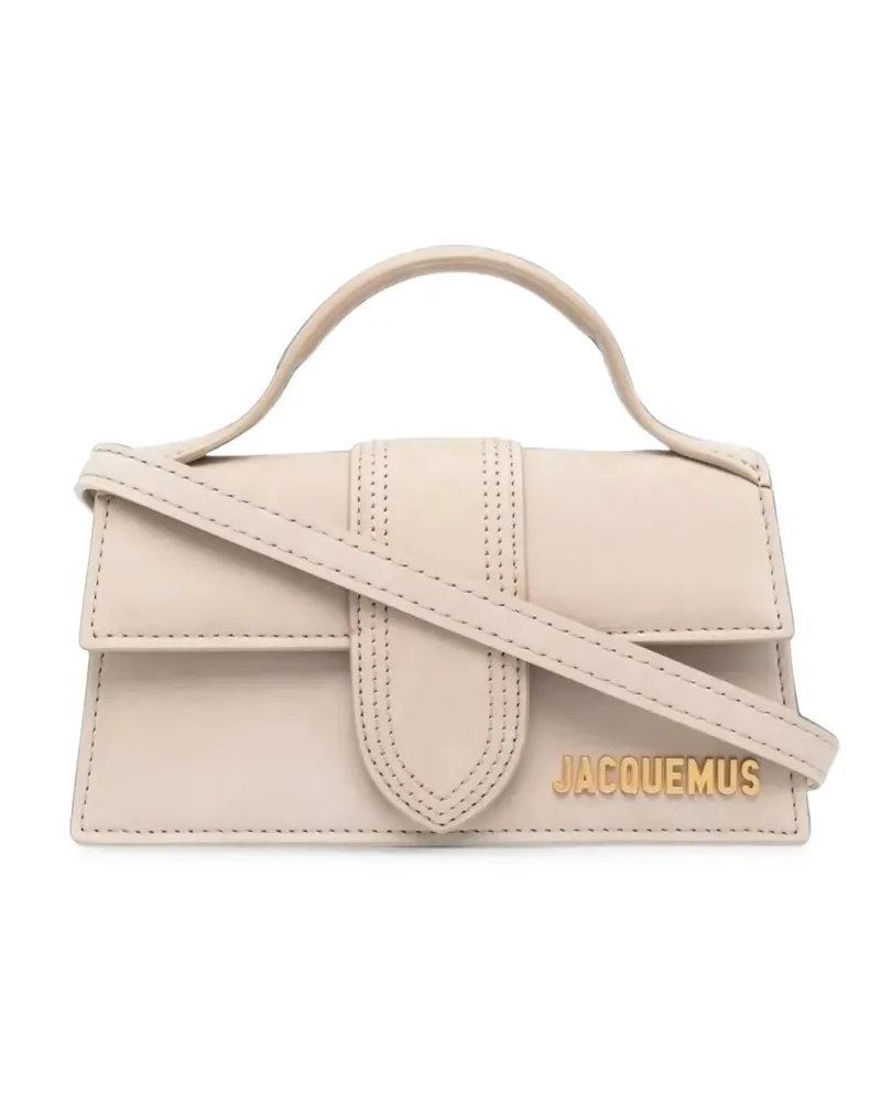 Jacquemus Le Bambino logo-plaque mini bag - Nude Nude