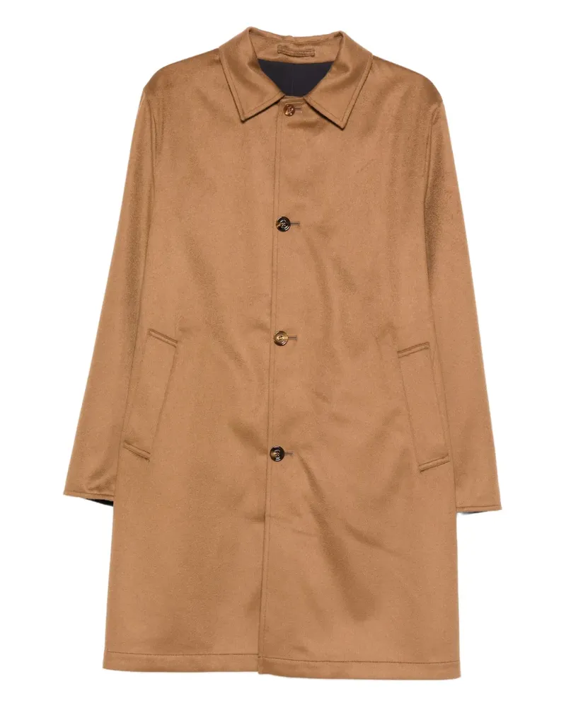 KIRED Wendbarer Kaschmirmantel mit Knopfverschluss - Braun Braun