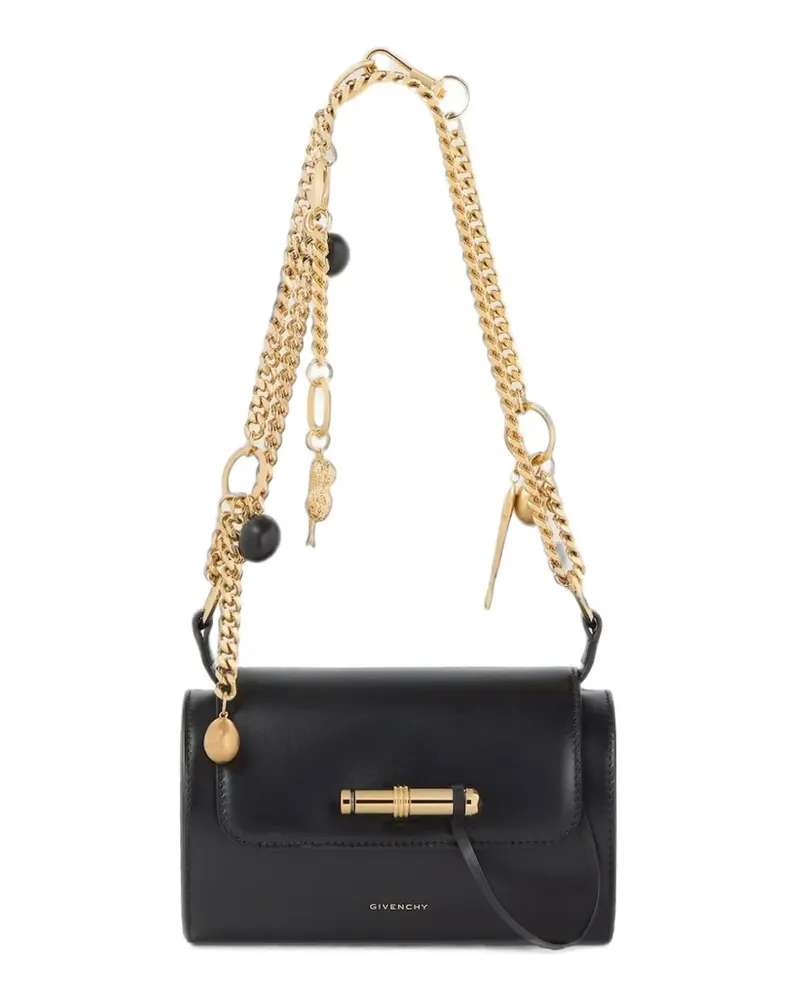 Givenchy Kleine Pout Tasche aus Leder mit Glücksanhängern - Schwarz Schwarz