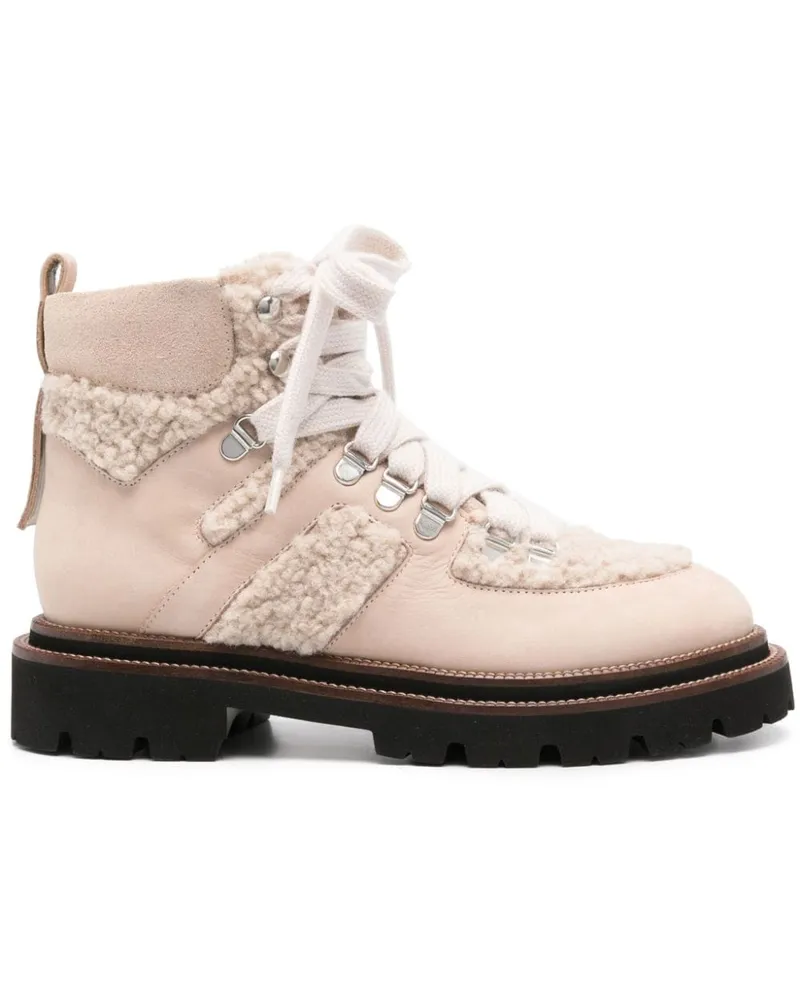 Peserico Hiking-Boots aus Leder - Nude Nude