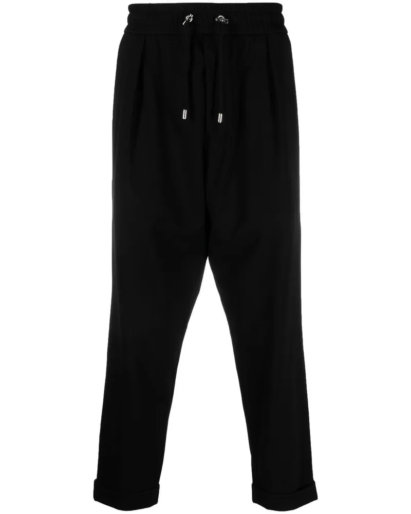 Balmain Cropped-Hose mit tiefem Schritt - Schwarz Schwarz