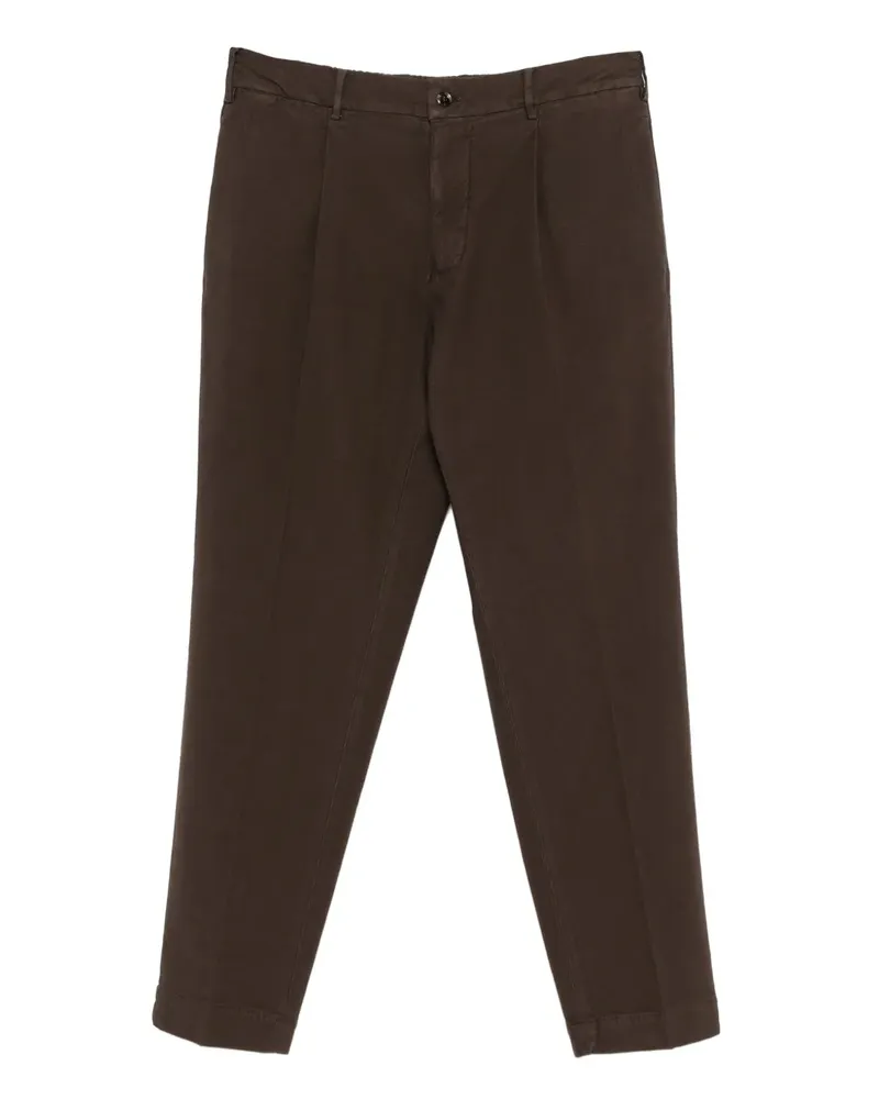 Dell'oglio Hose mit Bundfalten - Braun Braun