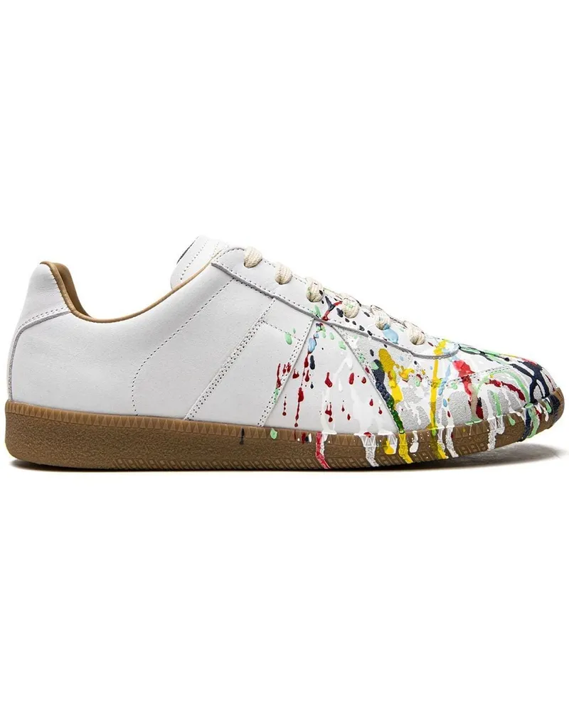 Maison Margiela Replica Paint Sneakers - Weiß Weiß