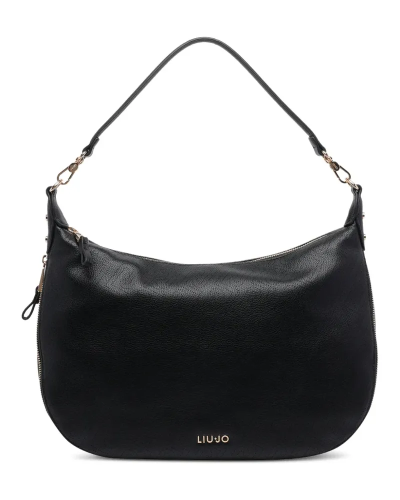 Liu Jo Schultertasche mit Logo - Schwarz Schwarz