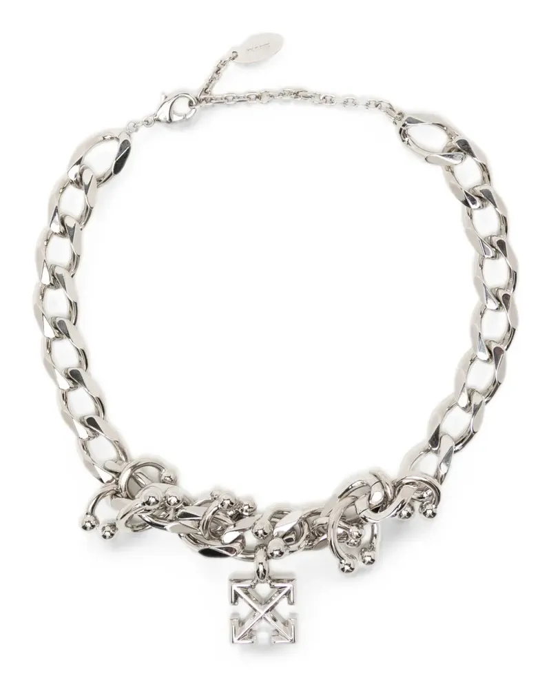 OFF-WHITE Piercing Arrows Halskette - Silber Silber