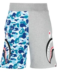 BAPE ABC Camo Side Shark Shorts Grau