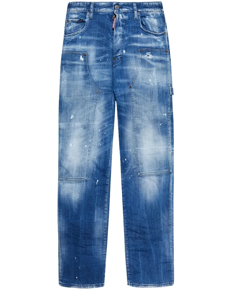 Dsquared2 Jeans in Distressed-Optik - Blau Blau