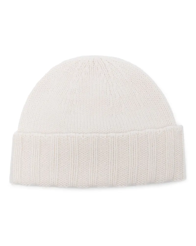 Drumohr  Beanie aus Kaschmir - Weiß Weiß