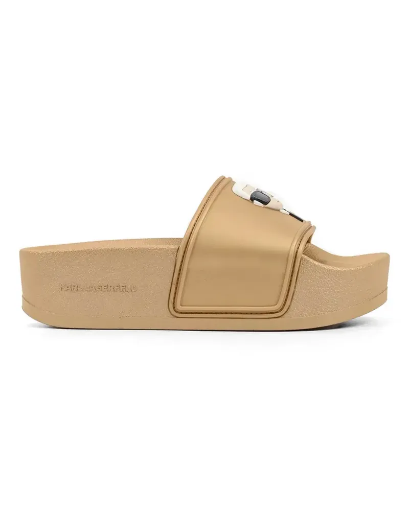 Karl Lagerfeld Kondo Maxi Ii platform slides - Nude Nude