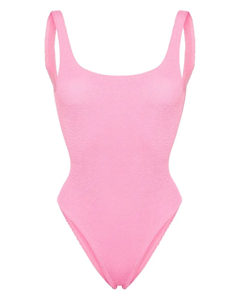 MC2 Saint Barth Lora Badeanzug mit Logo-Patch - Rosa Rosa