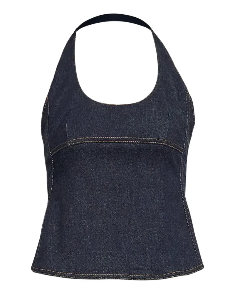 Jacquemus Le Haut De-Nimes Lavoir halterneck top - Blau Blau