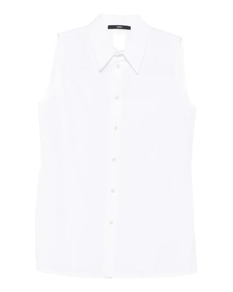 Sapio sleeveless buttoned shirt - Weiß Weiß