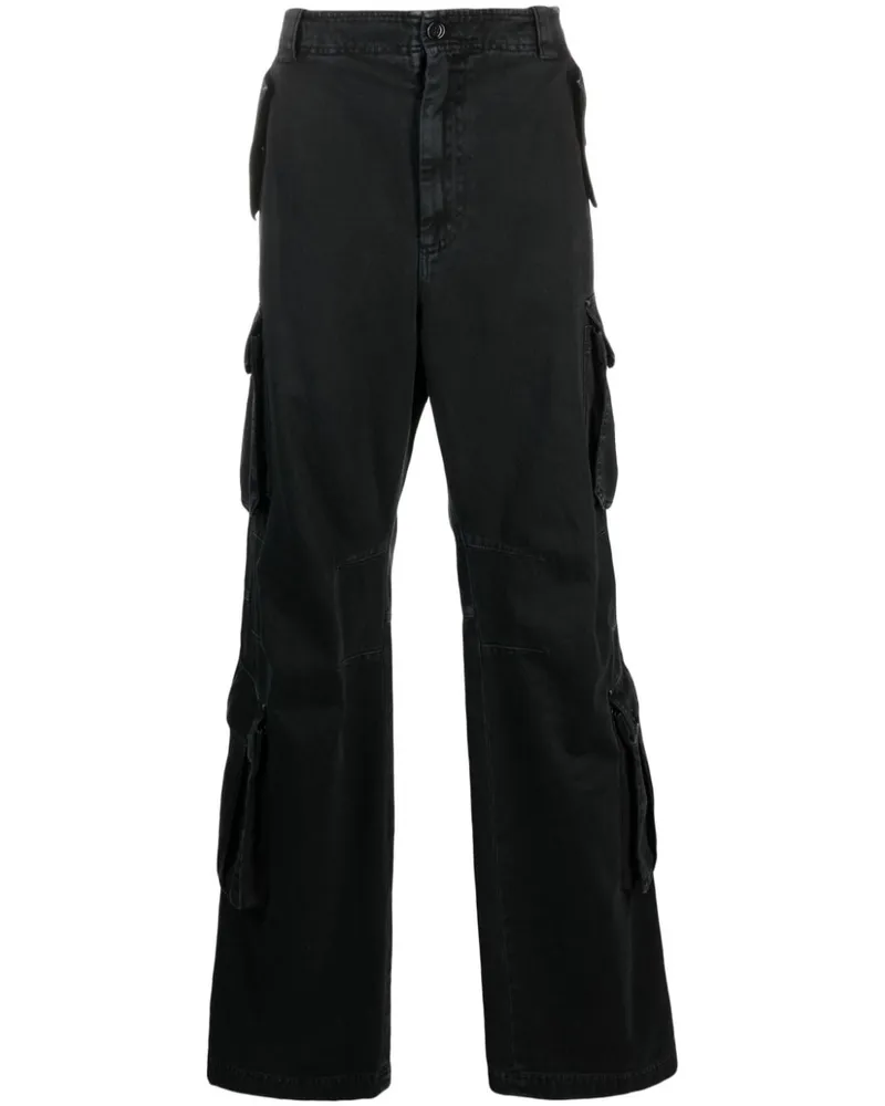 Dolce & Gabbana Cargo-Jeans mit lockerem Schnitt - Schwarz Schwarz