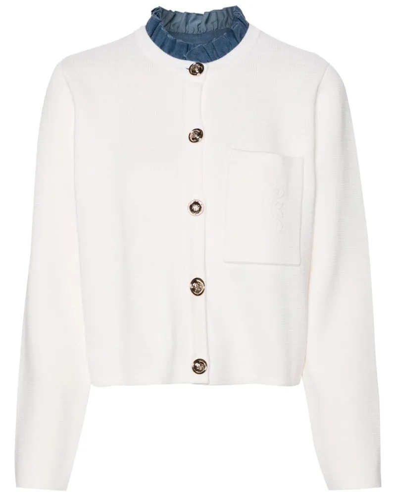 Sandro Cardigan mit abnehmbarem Kragen - Nude Nude