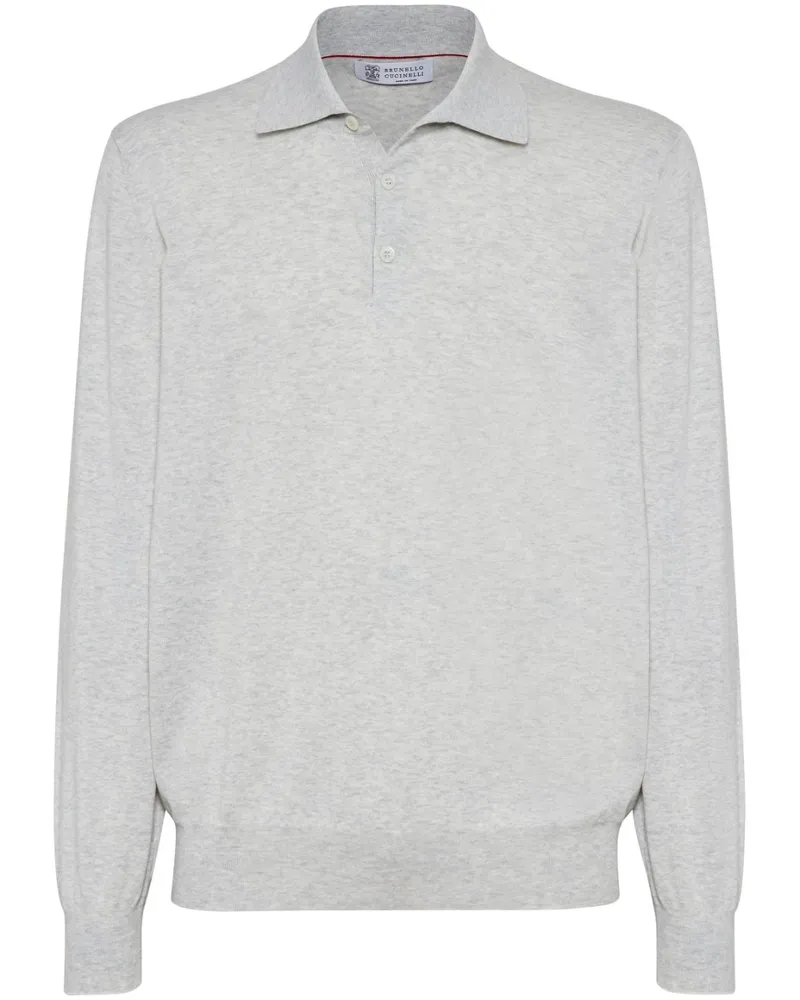 Brunello Cucinelli Klassisches Poloshirt - Grau Grau