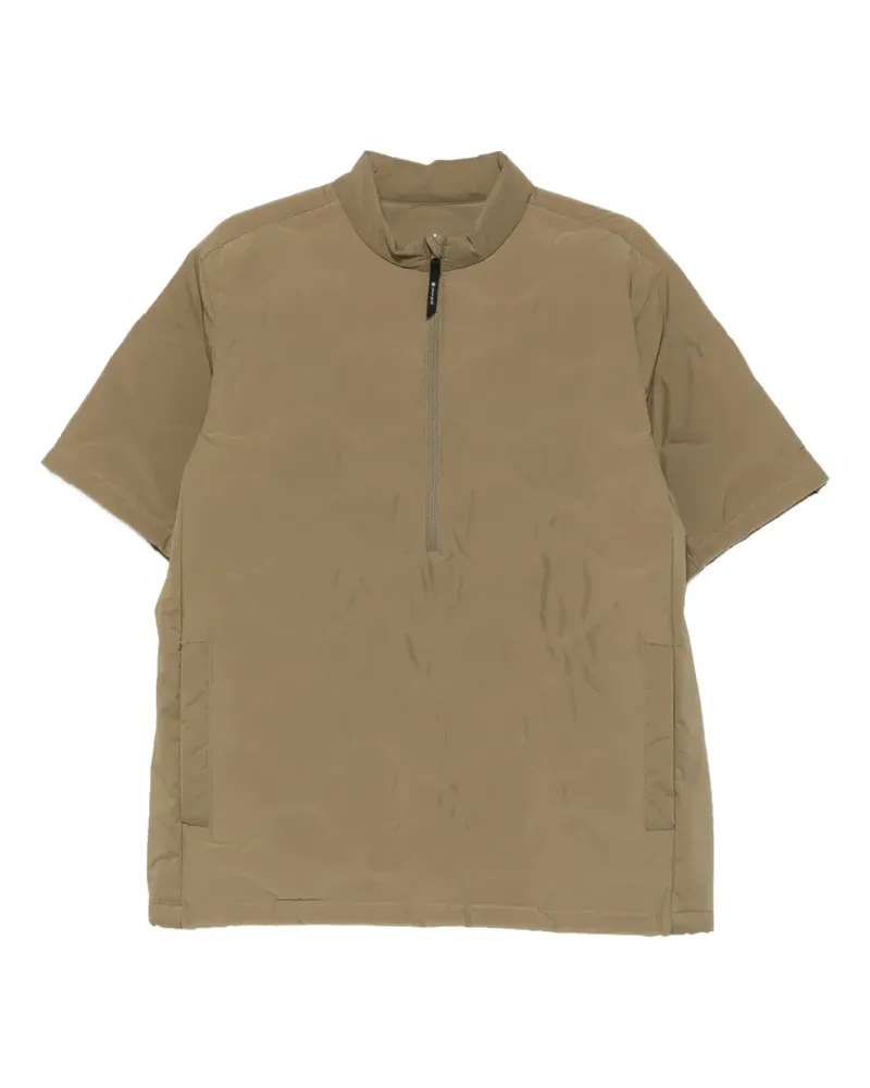 Snow Peak quilted-design zip-up sweater - Grün Grün