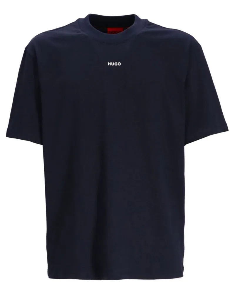 HUGO BOSS T-Shirt mit Logo-Print - Blau Blau