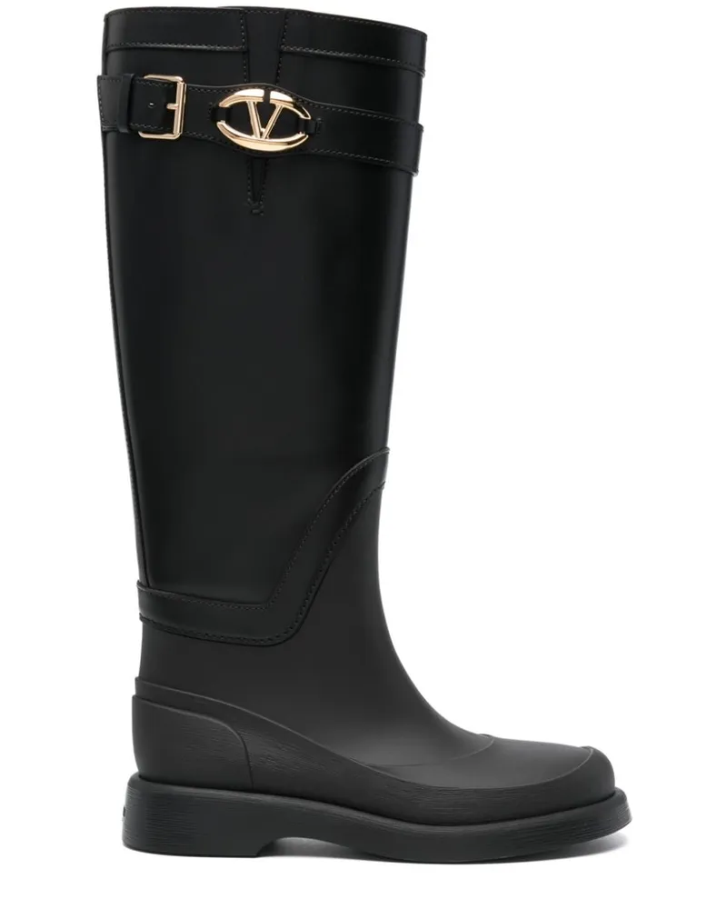 Valentino Garavani VLogo The Bold Edition Stiefel 35mm - Schwarz Schwarz
