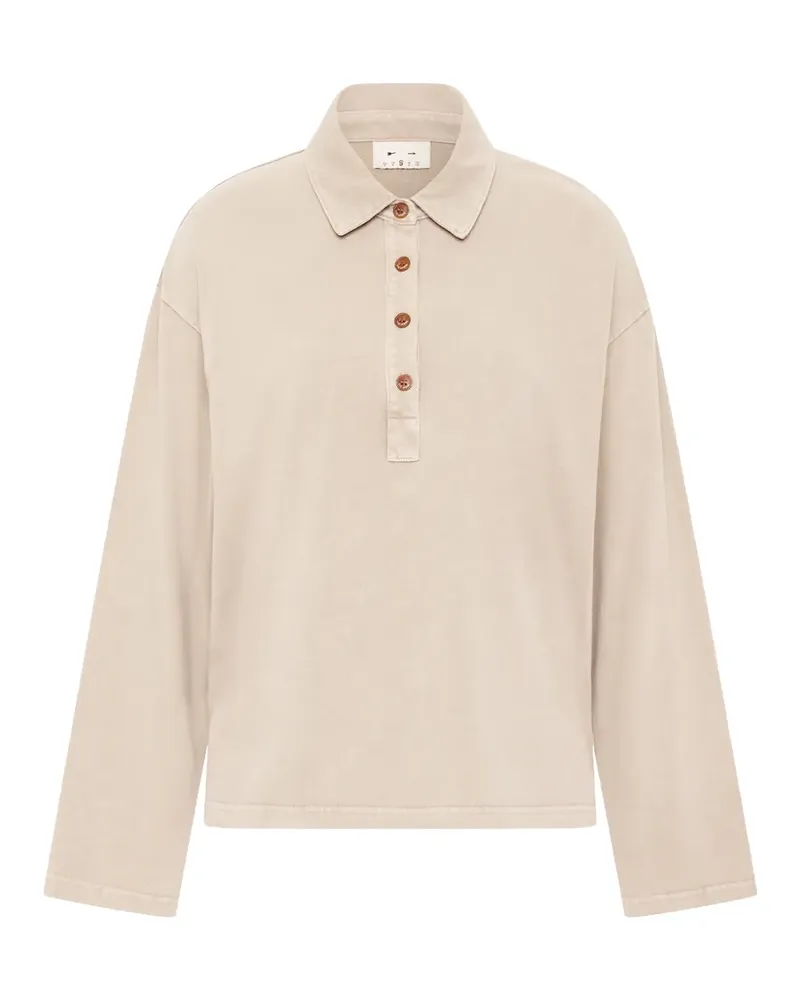 The Upside Soho Rhea Poloshirt mit Knöpfen - Nude Nude