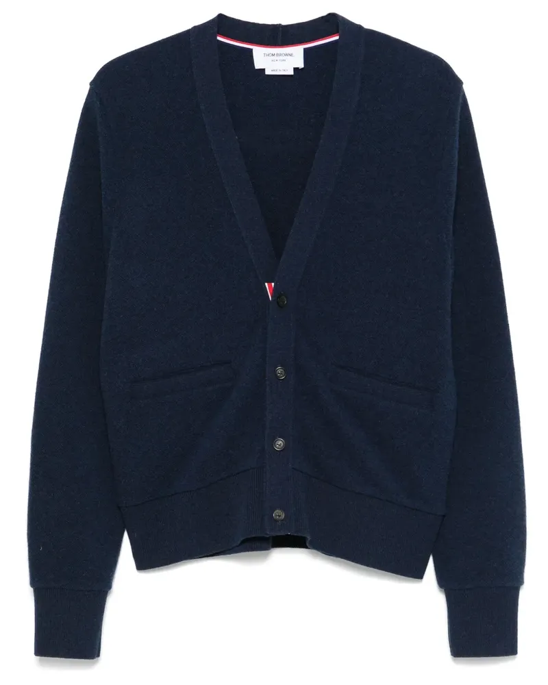 Thom Browne Cardigan aus Seide - Blau Blau