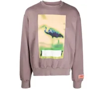Sweatshirt mit Censored-Print - Grau