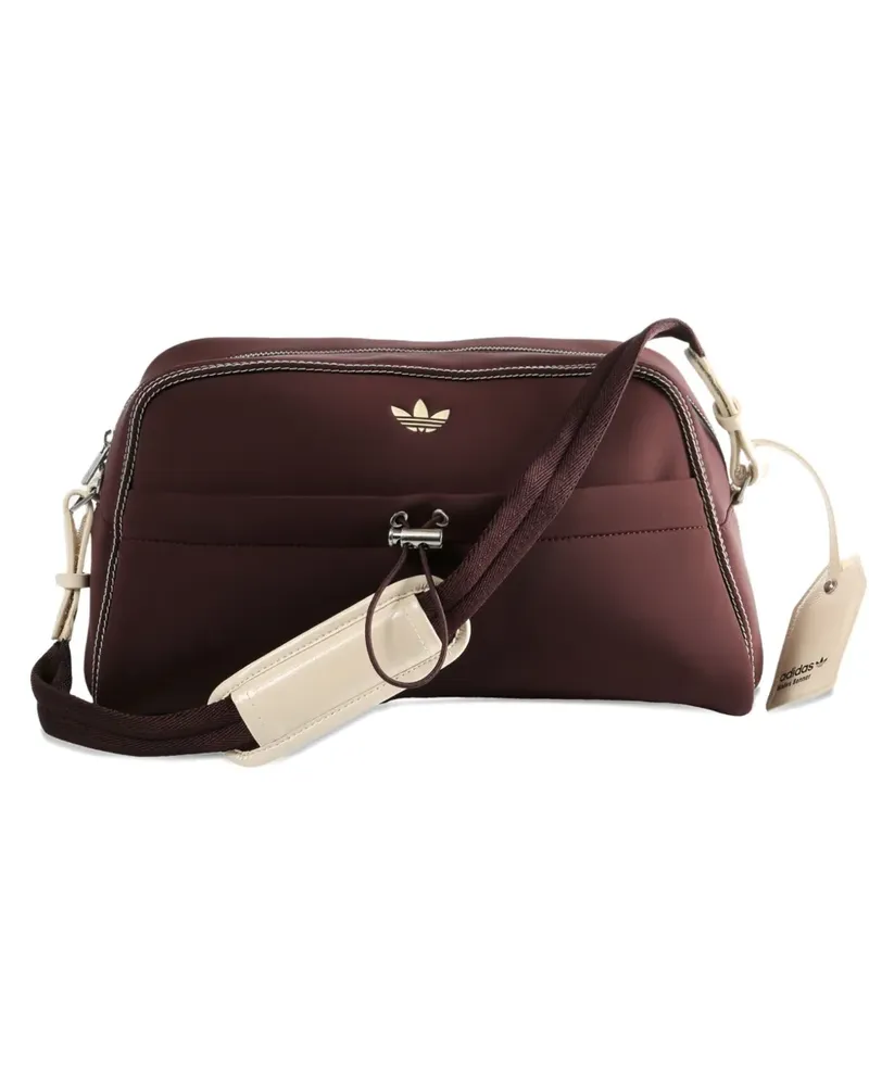 adidas logo-embroidered shoulder bag - Braun Braun