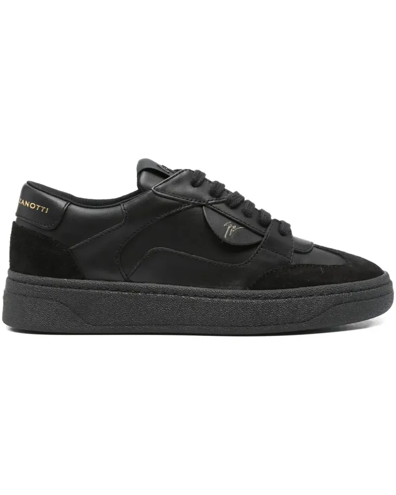 Giuseppe Zanotti Sneakers aus Leder - Schwarz Schwarz