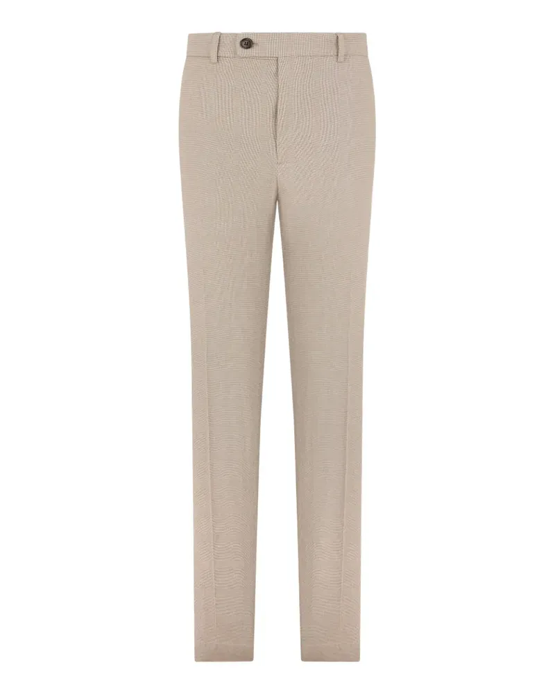 Slowear micro-patterned slim-fit trousers - Nude Nude