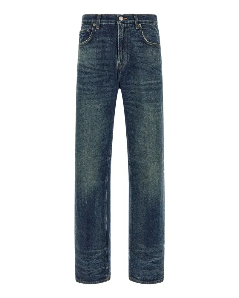 Haikure Bonnie contrast-stitch jeans - Blau Blau