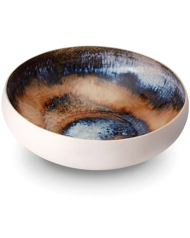 L’OBJET Große Terra Porzellanschale (37cm) - Weiß Weiß