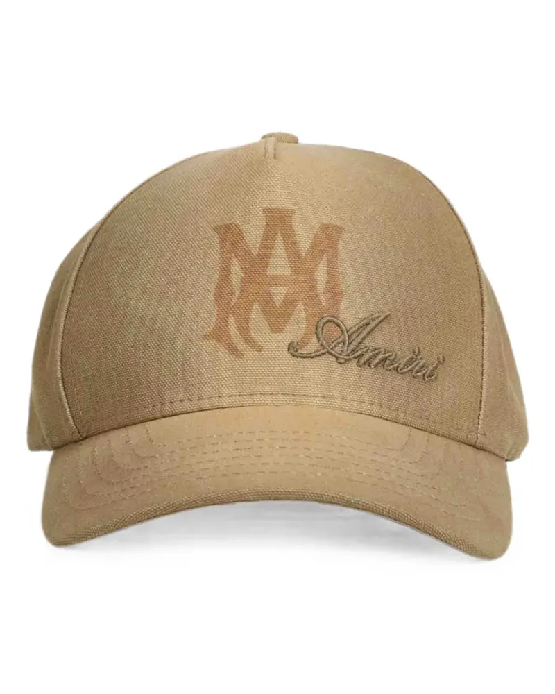 Amiri logo-embroidered baseball cap - Nude Nude